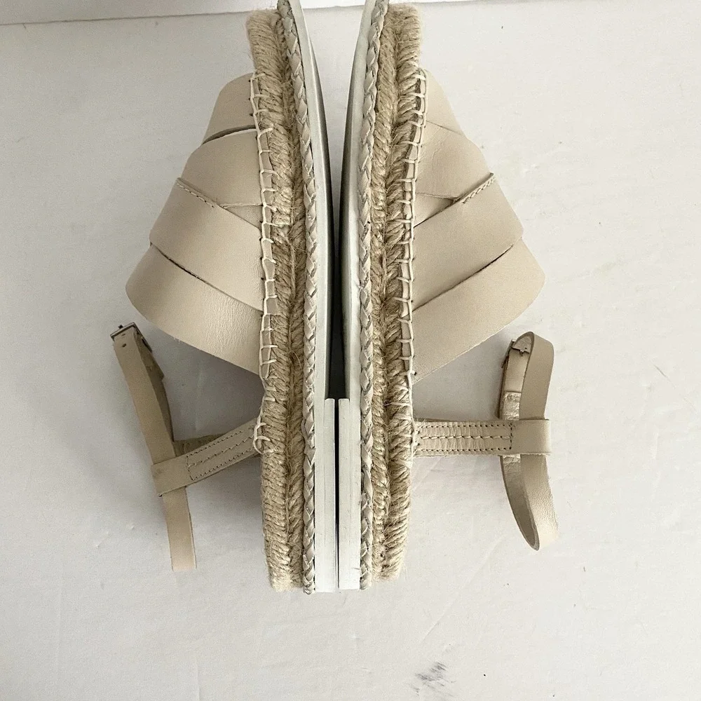 COCONUTS Matisse Nicolette Ankle Strap Womens 7 Sandals‎ Light Tan Espadrille